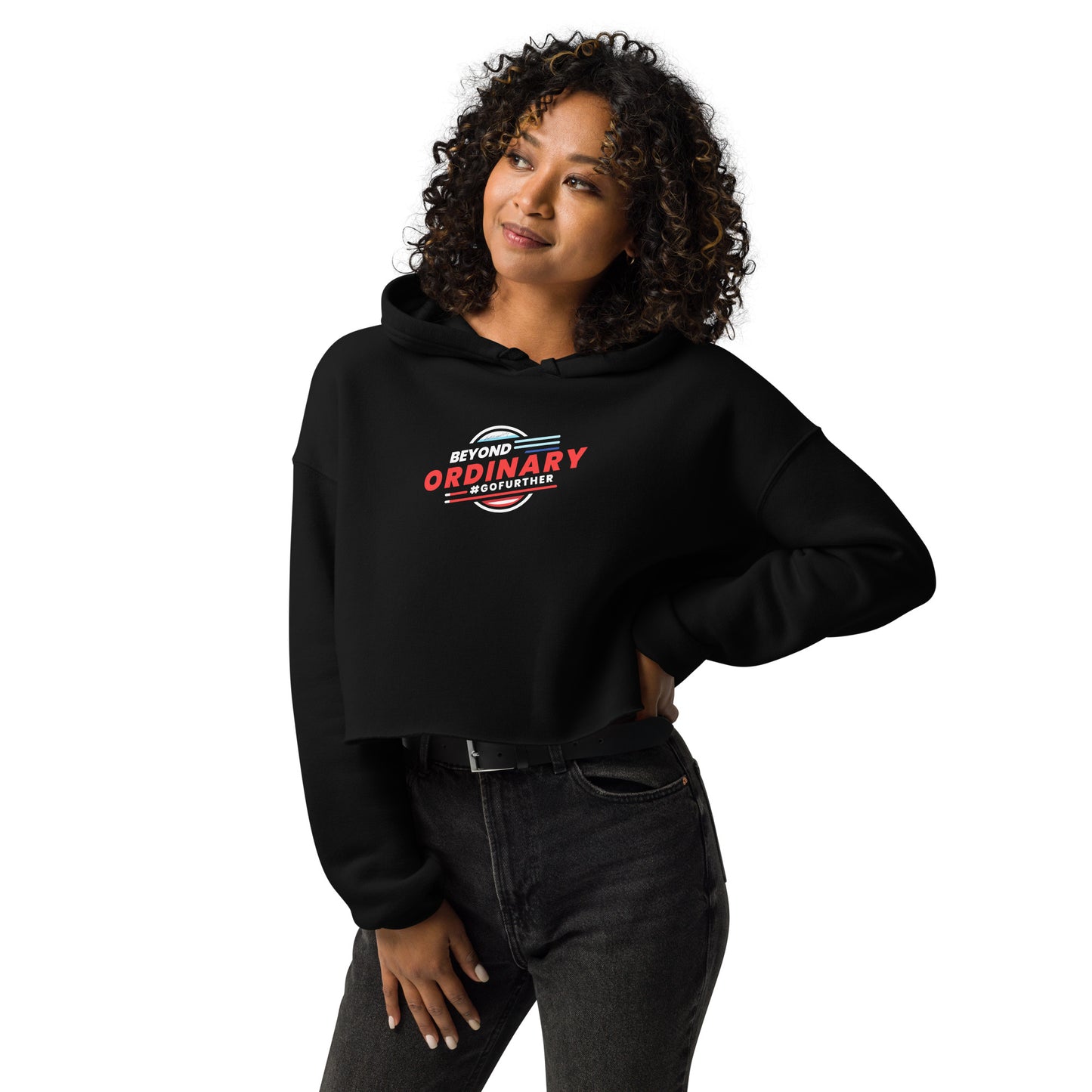 Beyond Ordinary Ladies Crop Hoodie