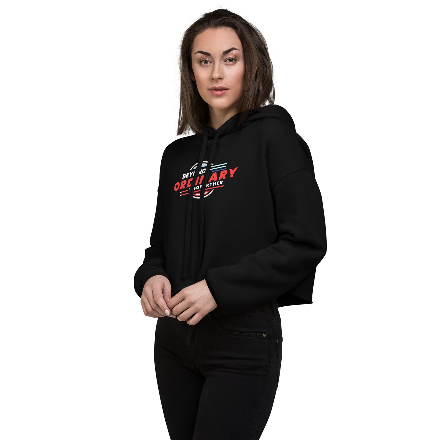 Beyond Ordinary Ladies Crop Hoodie